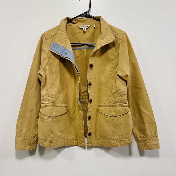 Toad&Co Women's Tan Utility Jacket with Button Front and Patch Pockets - Picture 2 of 9